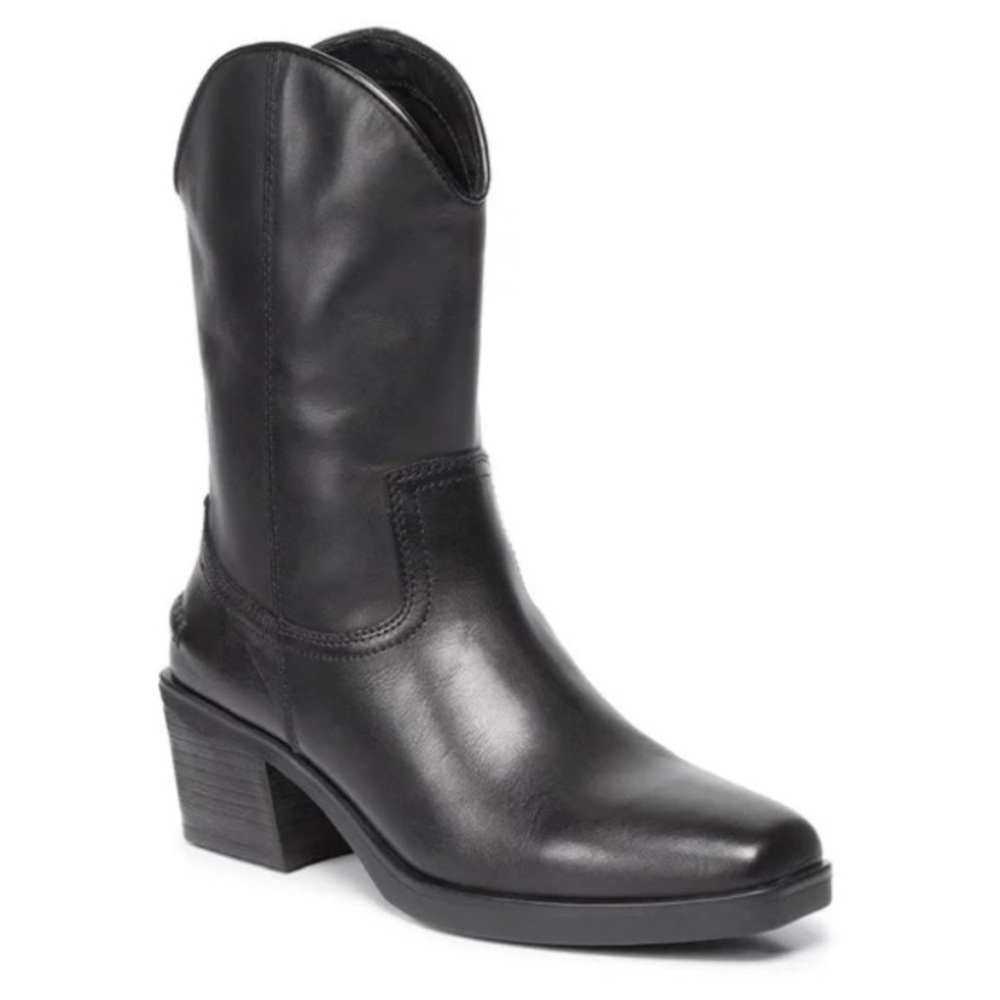 Vagabond Shoemaker Western Black Leather Boots
